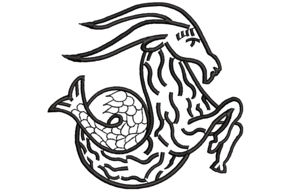Capricorn Zodiac Symbol Embroidery Review