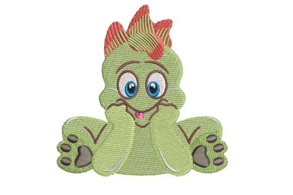 Cute Baby Dino, Nursery Embroidery: A Designer’s Review for Boutique Sweatshirts