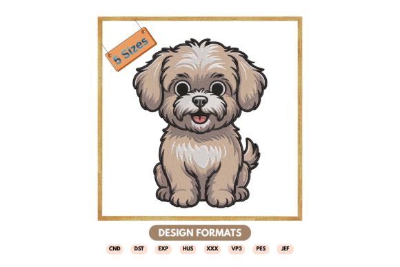 Cute Puppy Dog Machine Embroidery Design – A Seasonal Embroidery Must-Have