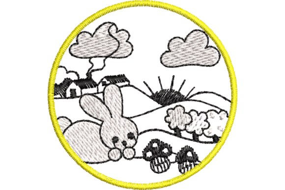 Cute Rabbit Farm Machine Embroidery Review for Apparel Designers
