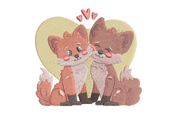 Foxes in Love Embroidery: A Seasonal Design Review