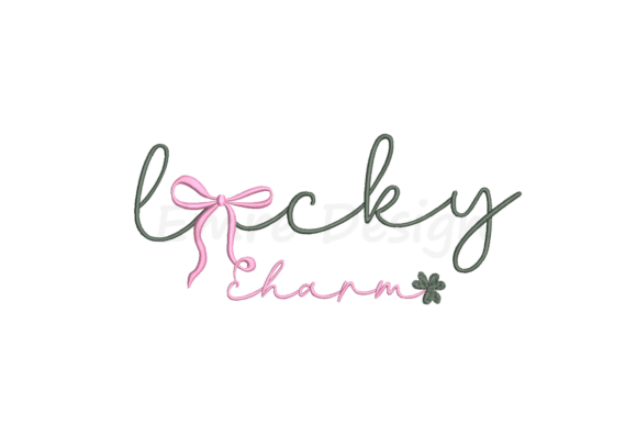 Lucky Charm Embroidery for St Patrick's Day Apparel