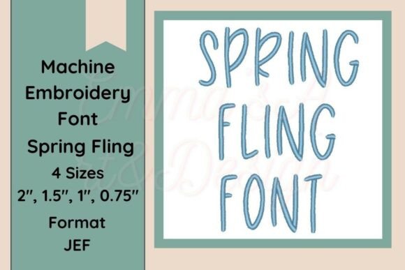 Spring Fling Font: A Designer’s Take on Boutique Sweatshirt Embroidery