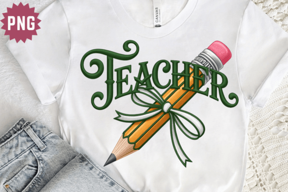 Teacher Faux Embroidery PNG: A Stitched Pen Review